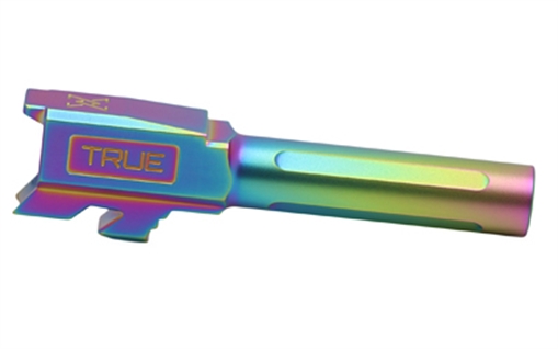 Picture of True Precision Barrel, 9MM, Rainbow, Fits Glock 43/43X, TiCN TP-G43B-XS