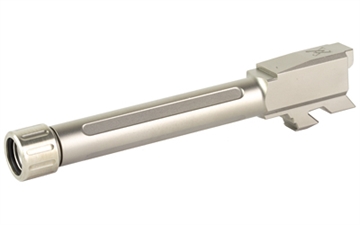 Picture of True Precision Barrel, 9MM, Silver, Thread Protector, Threaded, Glock 48 TP-G48B-XT