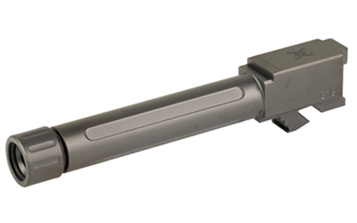 Picture of True Precision Pistol Barrel, 9MM, Threaded 1/2X28, Fits Ruger RXM, DLC Finish, Black TP-RXMB-XTBC