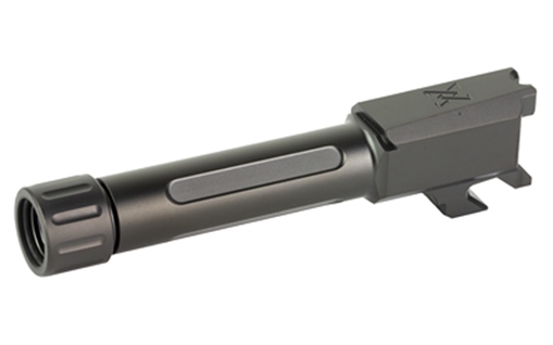 Picture of True Precision Threaded Barrel, 9MM, Fits Springfield Armory Hellcat, Black DLC Finish, Includes Thread Protector TP-SHCB-XTBC
