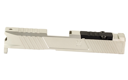 Picture of True Precision Duty Slide, Stripped, Fits Glock 43/43X, RMS Optic Cut, Satin Stainless Finish, Silver TP-G43DS-SS-RMS