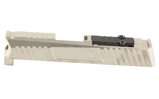 Picture of True Precision Duty Slide, Stripped, For Sig P365, RMS Optic Cut, Satin Stainless Finish, Silver TP-P365DS-SS-RMS