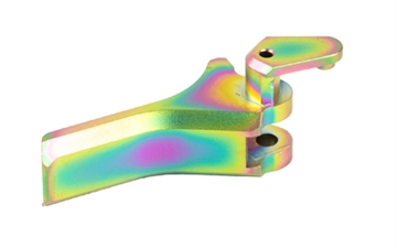 Picture of True Precision TP-365, Trigger, Shoe Only, Fits and Sig P365 Fire Control Unit, PVD Finish, Spectrum (Rainbow) TP-P365T-S