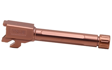 Picture of True Precision Threaded Barrel, 9MM, Fits Sig P320 Compact 3.9", Copper TiCN Finish, Includes Thread Protector TP-P32CB-XTC