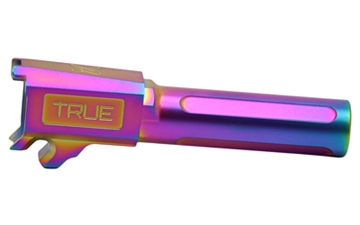 Picture of True Precision Barrel, 3.1", 9MM, Spectrum (Rainbow PVD), Fits Sig P365 TP-P365B-XS