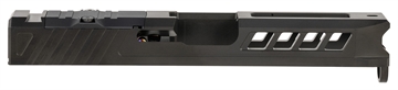 Picture of True Precision Inc Axiom Optic Cut Slide Fits Glock 19 Gen1-3 Black DLC Anodized 416R Stainless Steel TPG19SBCRMR
