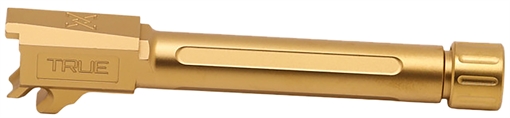 Picture of True Precision Barrel, 9MM, Gold, Thread Protector, Threaded, Sig P365XL, Titanium Nitride TP-P365XLB-XTG TPP365XLBXTG