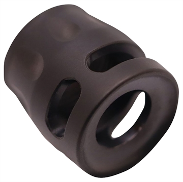 Picture of True Precision Inc Micro Compensator S-Type Black DLC 416R Stainless Steel 1/2"x28 Threads 9mm/380 ACP TPSMICROBC