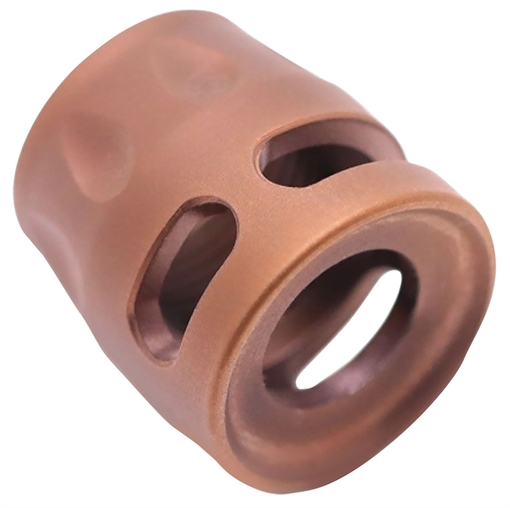Picture of True Precision Inc Micro Compensator S-Type Copper 416R Stainless Steel 1/2"x28 Threads 9mm/380 ACP TPSMICROC