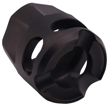 Picture of True Precision Inc Micro Compensator Y-Type Black DLC 416R Stainless Steel 1/2"x28 Threads 9mm/380 ACP TPYMICROBC