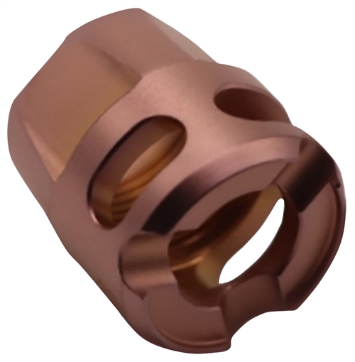 Picture of True Precision Inc Micro Compensator Y-Type Copper 416R Stainless Steel 1/2"x28 Threads 9mm/380 ACP TPYMICROC