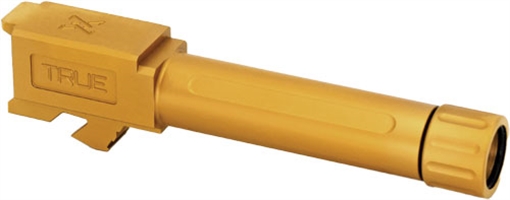Picture of TRUE PRECISION FOR GLOCK 26 BARREL THREADED GOLD TIN TPG26BXTG