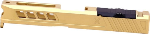 Picture of TRUE PRECISION RUGER RXM SLIDE W/RMR CUT GOLD TIN! TPRXMSGRMR