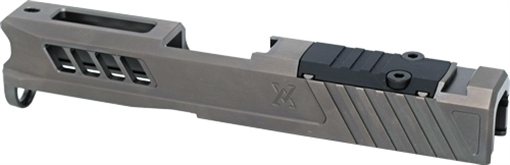 Picture of True Precision SLIDE WITH RMS CUT & COVER PLATE FOR GLOCK 43 STEALTH GREY TP-G43S-A-RMS