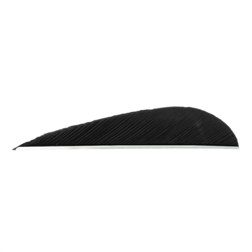 Picture of Trueflight Trueflight Parabolic Feathers Black 3 in. LW 100 pk. 0 1208