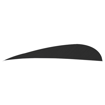 Picture of Trueflight Trueflight Parabolic Feathers Black 4 in. RW 100 pk. 11508