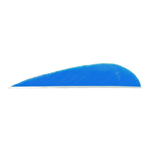 Picture of Trueflight Trueflight Parabolic Feathers Blue 3 in. RW 100 pk. 11207