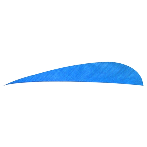 Picture of Trueflight Trueflight Parabolic Feathers Blue 4 in. RW 100 pk. 11507