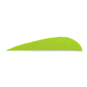 Picture of Trueflight Trueflight Parabolic Feathers Chartreuse 3 in. RW 100 pk. 11213