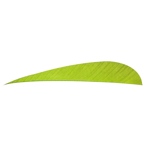 Picture of Trueflight Trueflight Parabolic Feathers Chartreuse 4 in. RW 100 pk. 11513
