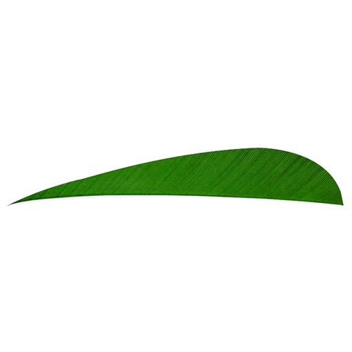 Picture of Trueflight Trueflight Parabolic Feathers Green 4 in. RW 100 pk. 11506