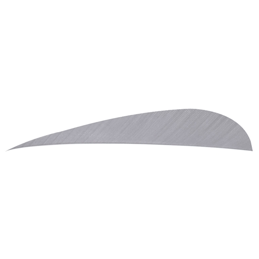Picture of Trueflight Trueflight Parabolic Feathers Grey 4 in. RW 100 pk. 11512