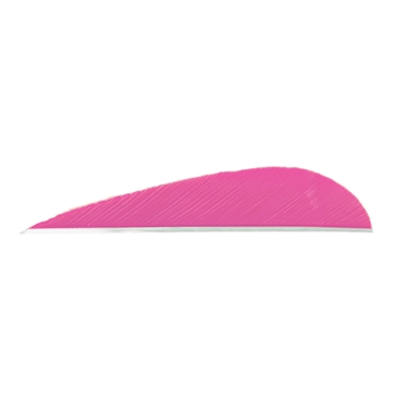 Picture of Trueflight Trueflight Parabolic Feathers Pink 3 in. LW 100 pk. 01202