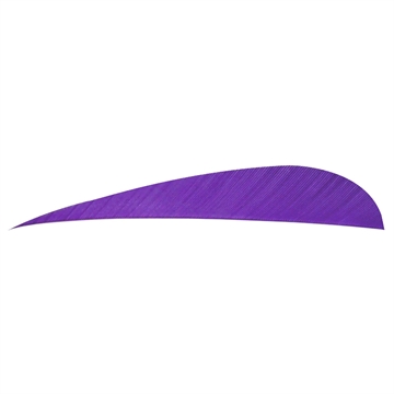 Picture of Trueflight Trueflight Parabolic Feathers Purple 4 in. RW 100 pk. 11514