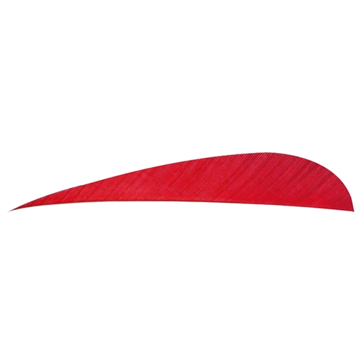 Picture of Trueflight Trueflight Parabolic Feathers Red 4 in. RW 100 pk. 11503