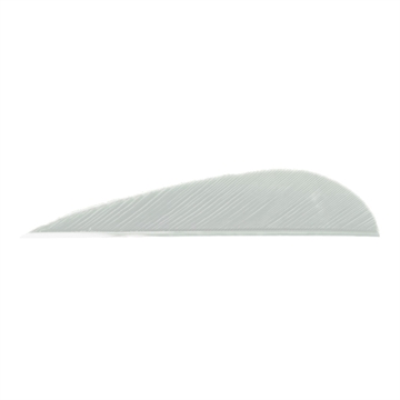 Picture of Trueflight Trueflight Parabolic Feathers White 3 in. LW 100 pk. 01201