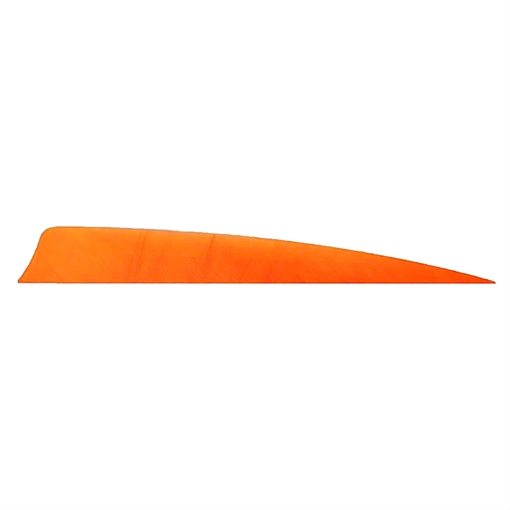 Picture of Trueflight Trueflight Shield Cut Feathers Orange 4 in. RW 100 pk. 11605