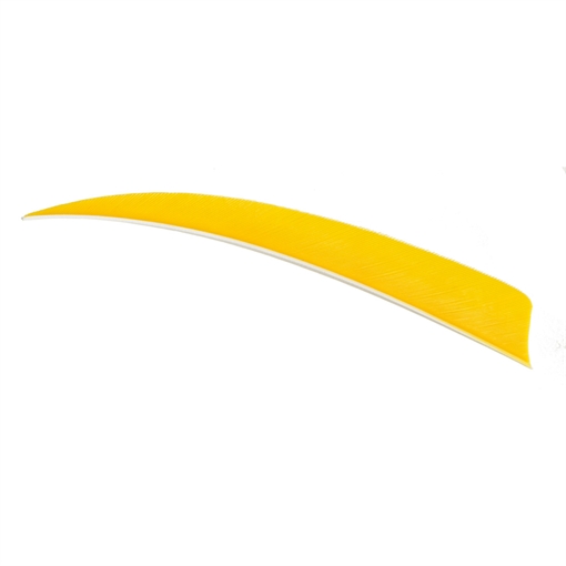 Picture of Trueflight Trueflight Shield Cut Feathers Yellow 5 in. RW 100 pk. 11904