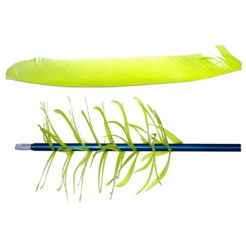 Picture of Trueflight Trueflight Spiral Wrap Flu-Flu Feathers Chartreuse RW 100 pk. 17013
