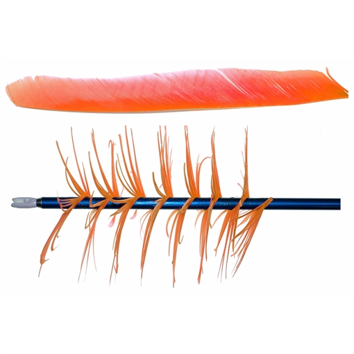 Picture of Trueflight Trueflight Spiral Wrap Flu-Flu Feathers Orange RW 100 pk. 17005