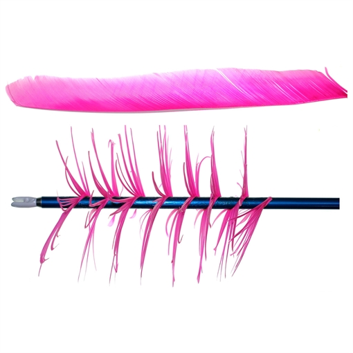 Picture of Trueflight Trueflight Spiral Wrap Flu-Flu Feathers Pink RW 100 pk. 17002