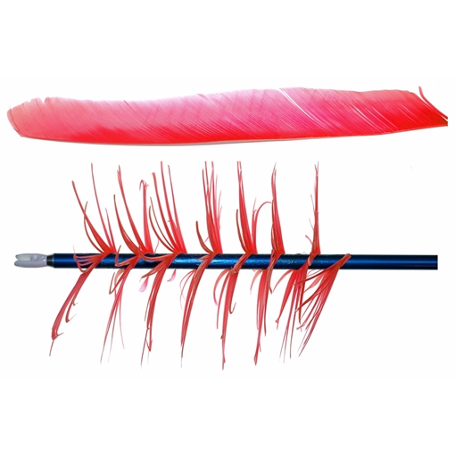 Picture of Trueflight Trueflight Spiral Wrap Flu-Flu Feathers Red RW 100 pk. 17003