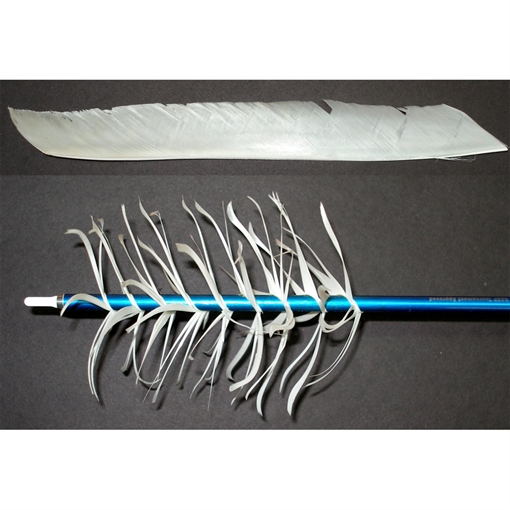 Picture of Trueflight Trueflight Spiral Wrap Flu-Flu Feathers White RW 100 pk. 17001