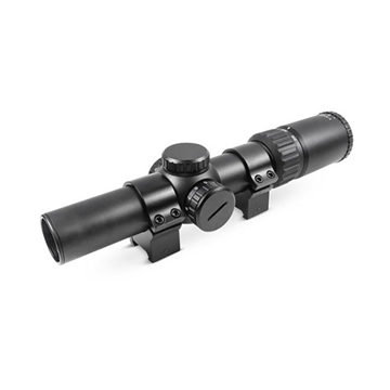 Picture of Truglo OPTI-SPEED Crossbow Scope with Weaver Style 30mm Rings - 1-4x24mm Illuminated BDC Reticle Black Matte TG8514BLC TGTG8514BLC