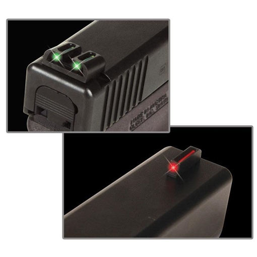 Picture of TruGlo Fiber-Optic Red/Fiber Optic Front Sight-Green/Fiber Optic Rear Sight Sig Sauer P-Series #8 Front/#8 Rear TG131S1