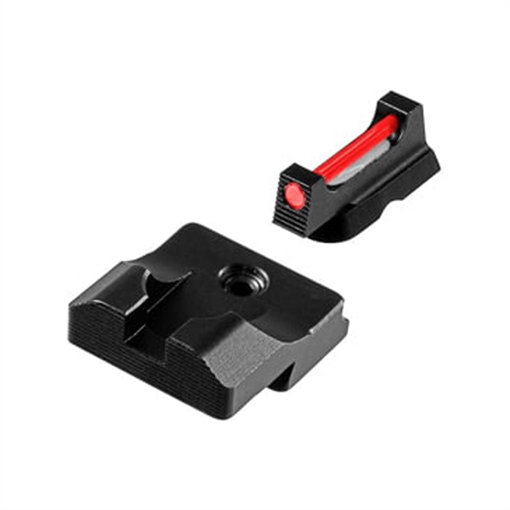 Picture of TruGlo TG Fiber-Optic Pro Red Fiber Optic Front/Blacked Rear/Black Frame Fits CZ SP TG TG132CZ1