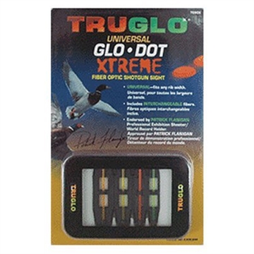 Picture of TRUGLO Glo-Dot Universal Sight, Fits All Vent Rib Shotguns, Red/Green, Extremely low profile, CNC Machined TG-TG90D