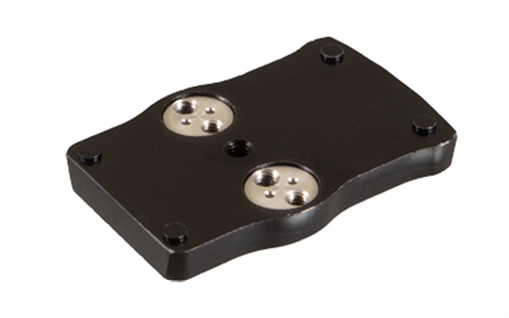 Picture of TRUGLO Pistol Red Dot Adapter, Converts RMR footprint to 4-Post Mounting System TRUGLO TRUTEC Micro (TG8100B, TG8100BM, TG8100G)/Vortex/EOTech/Burris/Meopta, Nitride Finish, Black, Includes Mounting Hardware TG-TG8952B