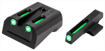 Picture of Truglo TFO Tritium/Fiber-Optic Day/Night Sights Fit Kimber 1911 models with FIXED REAR SIGHT- Front Green/Rear Green TG131KT