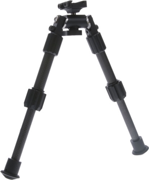 Picture of TRUGLO Tac-Pod Carbon Pro Bi-Pod, Carbon Fiber and Aluminum Construction W/ Rubber Feet, Pivoting Base and Rotating Design Allows for Ease Shooting Angle Adjustment, 6-9 Inch Leg Length, Sling Stud Adapter TG-TG8906S TGTG8906S