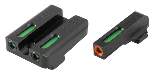 Picture of TRUGLO Brite-Site TFX Pro, Sight, Fits Sig #6 Front/#8 Rear, Tritium/Fiber-Optic, Day/Night Sight, 24/7 Brightness, Orange Ring on Front Sight TG-TG13SG2PC