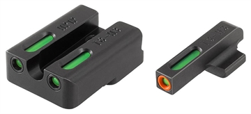 Picture of TRUGLO Brite-Site TFX Pro, Sight, Fits VP9,VP40,P30,P30SK,P30L,45 & 45TACTICAL (Including Compact), Tritium/Fiber-Optic, Day/Night Sight, 24/7 Brightness, Orange Ring on Front Sight TG-TG13HP1PC