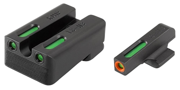 Picture of Truglo TFX Pro Tritium/Fiber-Optic Day/Night Sights Fit Kimber 1911 models w/ FIXED REAR SIGHT - Orange Outline Front/Rear Green TG13KM1PC