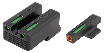 Picture of Truglo TFX Pro Tritium/Fiber-Optic Day/Night Sights Fit Novak LoMount cut .270 front / .500 rear - Orange Outline Front/Rear Green TG13NV4PC
