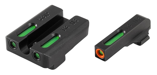 Picture of TRUGLO Brite-Site TFX Pro, Sight, Fits Sig #8 Front/#8 Rear, Tritium/Fiber-Optic, Day/Night Sight, 24/7 Brightness, Orange Ring on Front Sight TG-TG13SG1PC