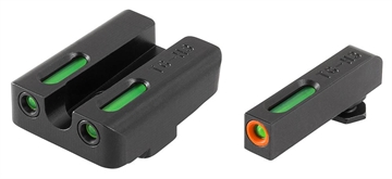 Picture of TRUGLO Brite-Site, TFX Pro, Sight, Fits Glock 20,21,29,30,31,32, Tritium/Fiber-Optic, Day/Night Sight, 24/7 Brightness, Orange Ring on Front Sight TG-TG13GL2PC